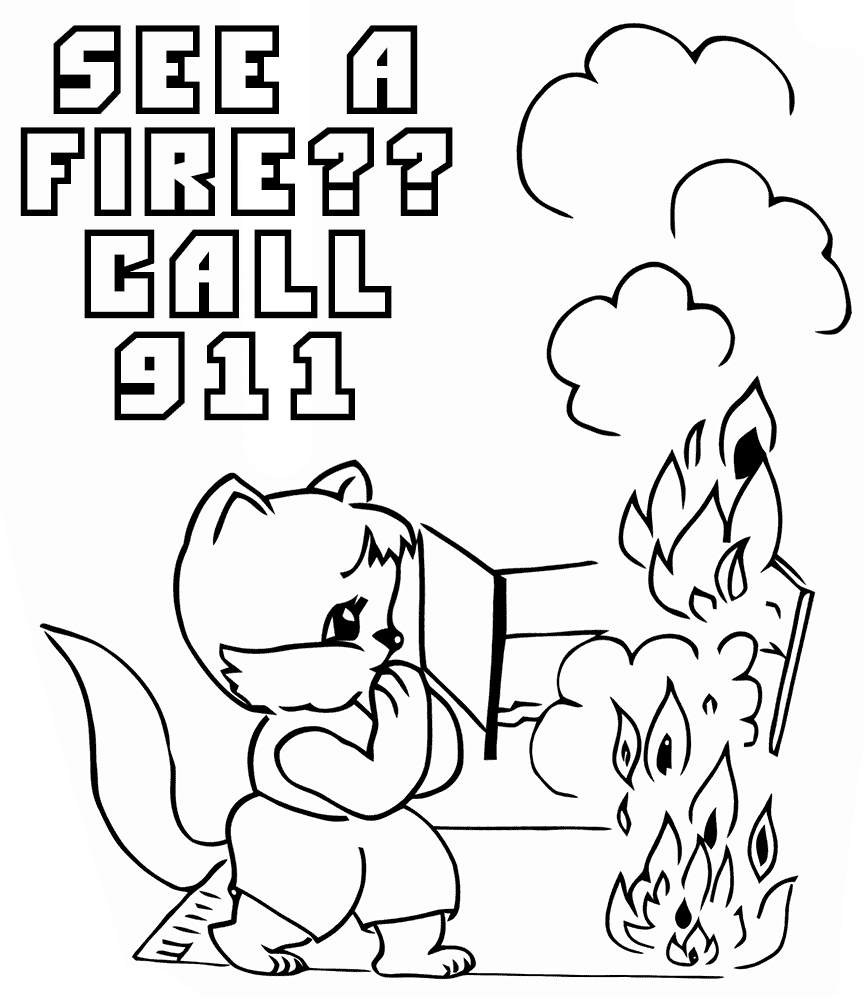 Fire Coloring Pages - Best Coloring Pages For Kids