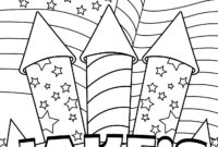 fireworks coloring pages