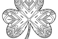 shamrock coloring page free