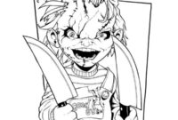 printable chucky coloring pages