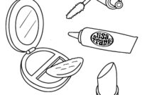 cute makeup coloring pages cute makeup coloring pages