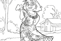 encanto coloring pages isabella encanto coloring pages isabella