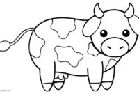 coloring pages cow