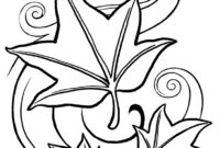 leaf coloring pages for adults