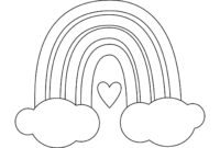 free rainbow coloring page