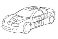 easy race car coloring pages