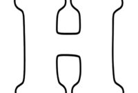 h is for coloring page