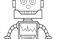 robot coloring page printable robot coloring page printable