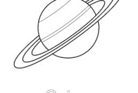 saturn coloring page