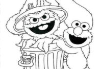 sesame street characters coloring pages