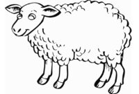 sheep coloring page printable