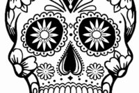 skull printable coloring pages