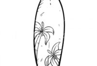 surf board coloring page