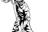 zombie printable coloring pages