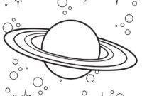 saturn coloring page