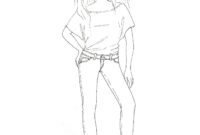 coloriage top model a habiller