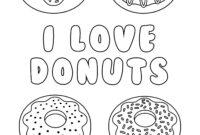 donut coloring pages free donut coloring pages free