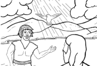 jesus is baptized coloring page