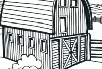 barn coloring page barn coloring page
