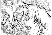 van gogh coloring page