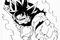 goku ultra instinct coloring pages