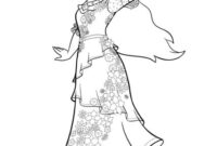 isabella coloring page encanto