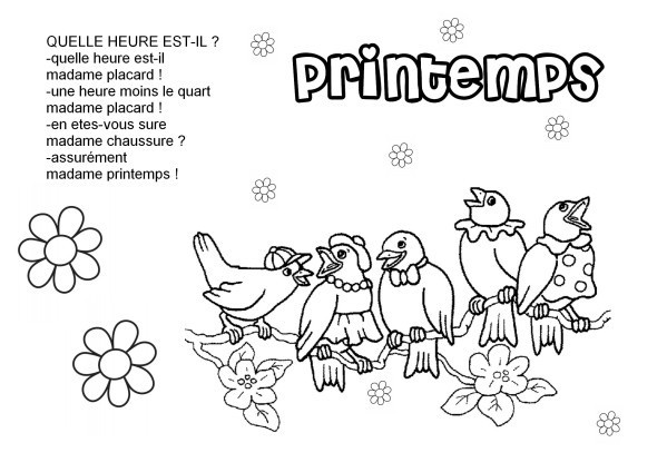 12 Qualité Coloriage Du Printemps Pictures - COLORIAGE