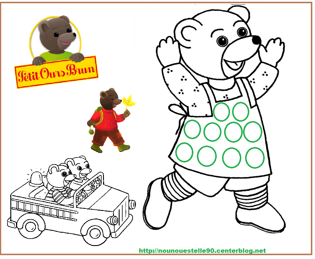 Coloriage De Petit Ours Brun - PrimaNYC.com