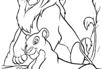 dessin a colorier imprimer roi lion