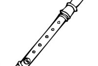 flute coloring page