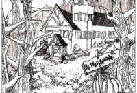 spooky pumpkin coloring page spooky pumpkin coloring page