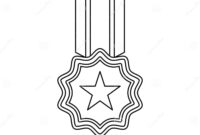 medal coloring page medal coloring page