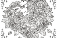 coloriage mandala licorne a imprimer