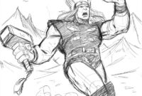 thor color page thor color page