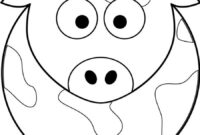 cow face coloring pages cow face coloring pages