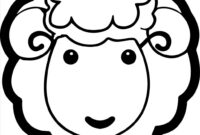 cute sheep coloring page