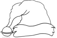 santa hat coloring pages