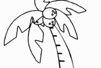 palm tree coloring page