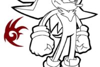 printable shadow the hedgehog coloring pages