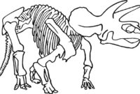 dinosaur bones coloring pages