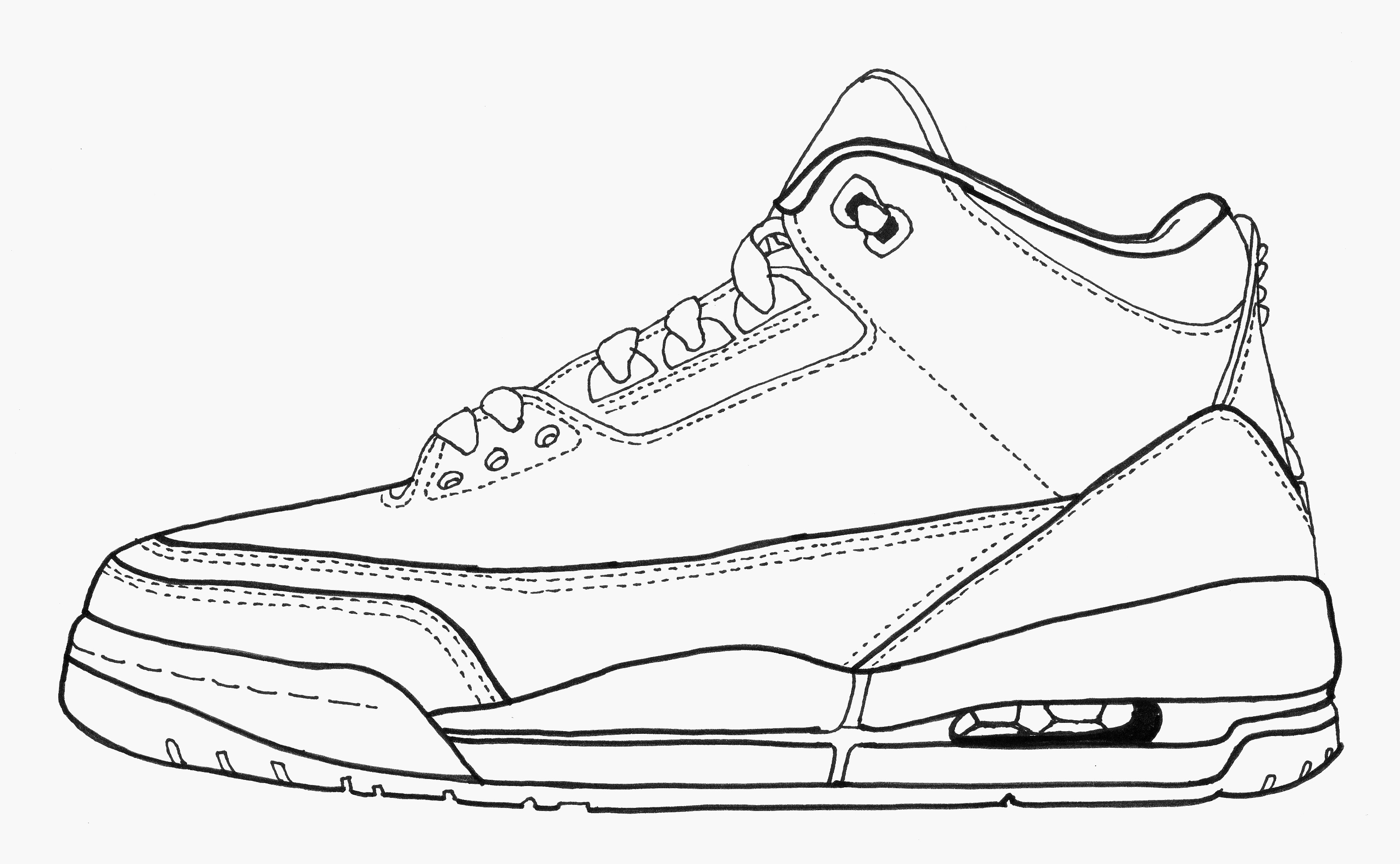 Sneakers Coloring Pages - Coloring Home