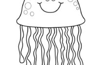 jelly fish coloring page jelly fish coloring page