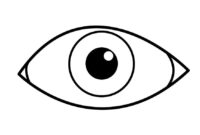 eye coloring page eye coloring page