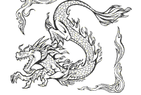 cool fire dragon coloring pages
