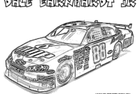 coloring pages nascar
