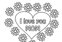 coloring pages of i love you