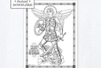 st michael the archangel coloring page st michael the archangel coloring page