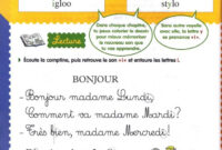 bonjour madame lundi facile