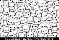 marshmallow coloring page