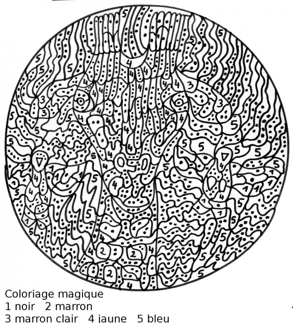 Coloriages magiques difficiles a imprimer - tout degorgement